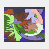 Fragments of Time Fleece Deken (Voorkant (Horizontaal))