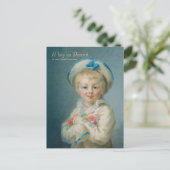 Fragonard A boy als Pierrot CC1070-kinderportret Briefkaart (Staand voorkant)