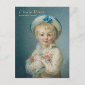 Fragonard A boy als Pierrot CC1070-kinderportret Briefkaart (Voorkant)
