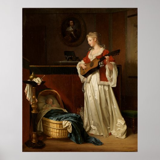 Fragonard & Gérard Slaap Kind Kunstprint Poster (Voorkant)