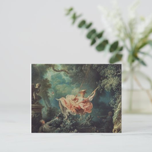 Fragonard is de zwaai briefkaart (Staand voorkant)