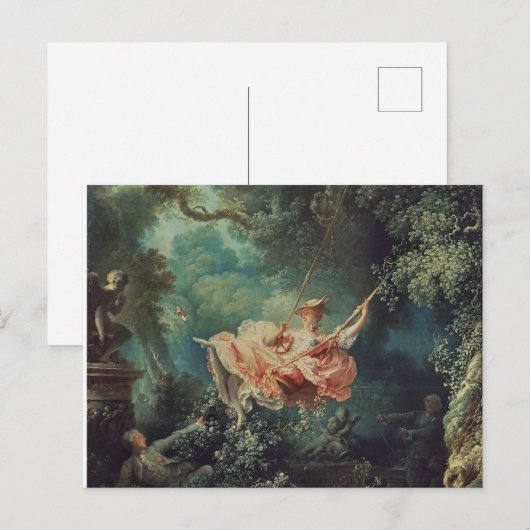 Fragonard is de zwaai briefkaart (Voorkant / Achterkant)