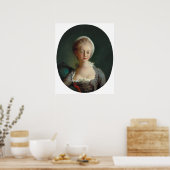 Fragonard Portret van jonge vrouw Art Print (Keuken)