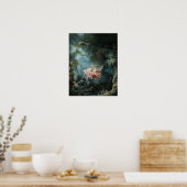Fragonard's De schommel - Klassiek schilderij Poster (Keuken)
