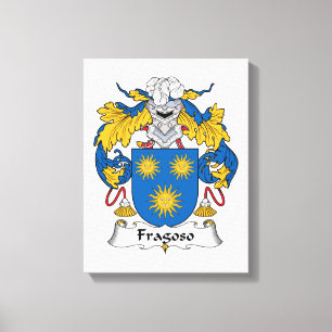 Fragoso Family Crest Canvas Afdruk