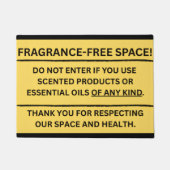 FRAGRANCE-FREE SPACE Door Mat (Voorkant)