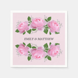 Fragrant roze Roses Wedding Servet