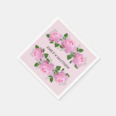 Fragrant roze Roses Wedding Servet (Hoek)