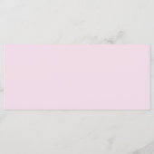 Fragrant roze rozen, bruiloft menu (Achterkant)