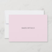 Fragrant roze rozen, bruiloft RSVP kaartje (Achterkant)