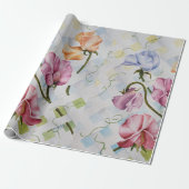 FRAGRANT SWEET PEAS CADEAUPAPIER (Uitgerold)