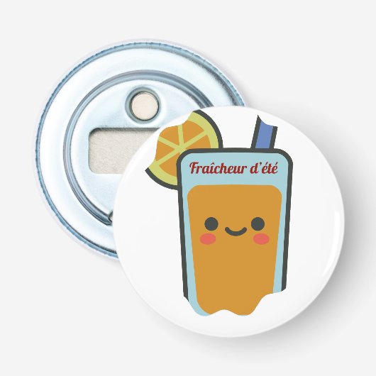 Fraîcheur d'été button flesopener (Voorkant)