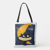 Fraidy Cat Halloween Trick or treat Tote Bag (Achterkant)