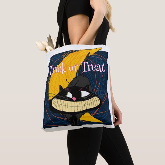 Fraidy Cat Halloween Trick or treat Tote Bag (Dichtbij)