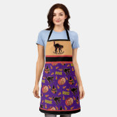 Fraidy Cat Retro Halloween Schort (Gedragen)