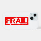 Frail Stamp iPhone 15 Case (Achterkant horizontaal)