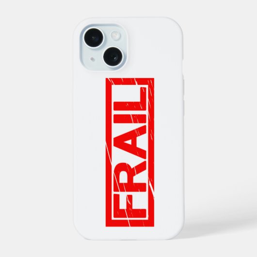 Frail Stamp iPhone 15 Case (Achterkant)