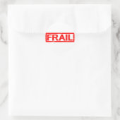 Frail Stamp Ronde Sticker (Tas)