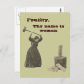 Frailty, hun naam is vrouw briefkaart (Voorkant / Achterkant)