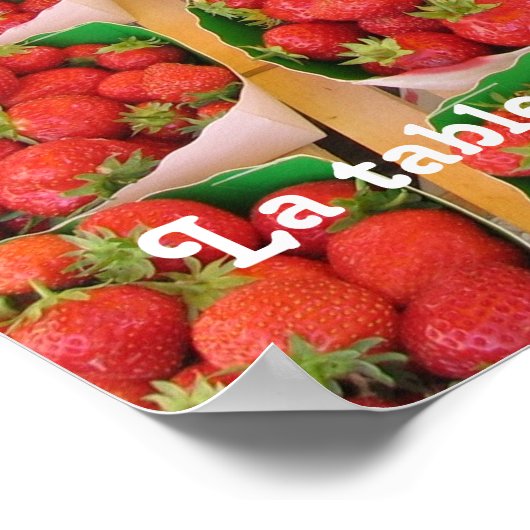 Fraises en vriendschap poster (Hoek)