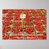 Fraises en vriendschap poster (Voorkant)