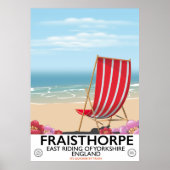 Fraisthorpe East Riding of Yorkshire, Engeland. Poster (Voorkant)