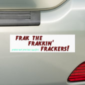 Frak de frackers. bumpersticker (Op auto)