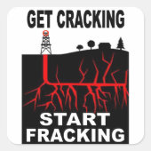 FRAKING VIERKANTE STICKER (Voorkant)