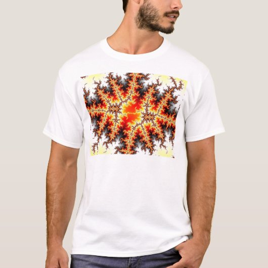 Fraktal mandelbrot set t-shirt (Voorkant)