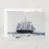 Fram, Nansen's schip, in poolijs Briefkaart (Voorkant / Achterkant)