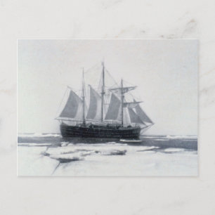 Fram, Nansen's schip, in poolijs Briefkaart