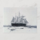 Fram, Nansen's schip, in poolijs Briefkaart (Voorkant)