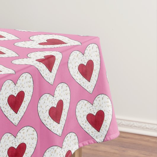 Framberry Heart Linzer Cookie Linzertorte Oostenri Tafelkleed (Voorbeeld)