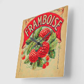 Framboe, fruit, strawberry, raspberry, s vierkante klok (Hoek)