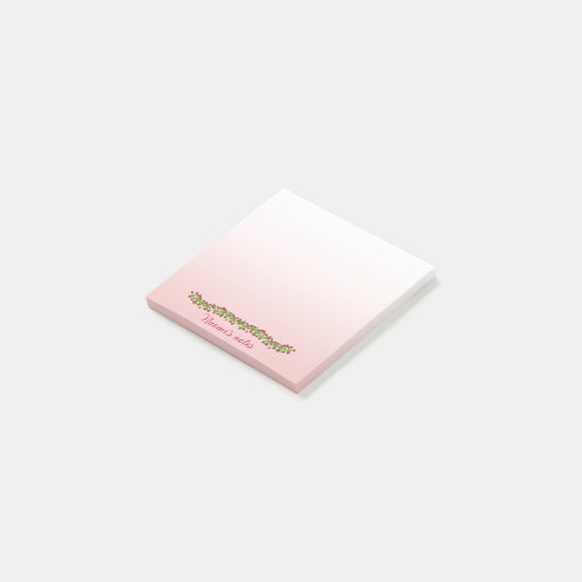Framboe-post Post-it® Notes (Schuin)