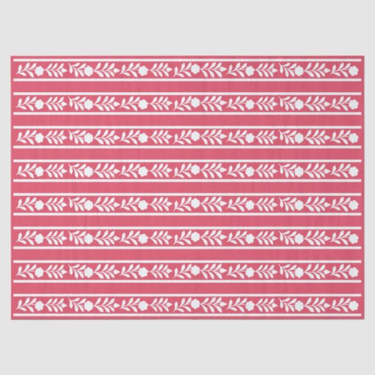 Framboos Been Inleg Bloemrand Decoupage Papier (Voorkant)