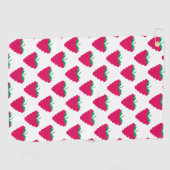 Framboos Bes Fruit Roze Patroon Golfhanddoek (Horizontaal)