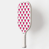 Framboos Bes Fruit Roze Patroon Pickleball Paddle (Links)
