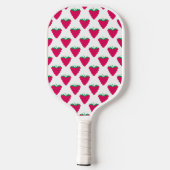 Framboos Bes Fruit Roze Patroon Pickleball Paddle (Achterkant)