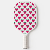 Framboos Bes Fruit Roze Patroon Pickleball Paddle (Voorkant)