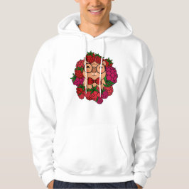 Framboos Capybara Geleerde - Mooie Fruit Esthetiek Hoodie