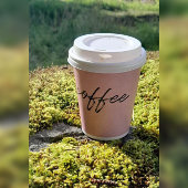 Framboos crème roze wegwerp koffiekopjes papieren bekers