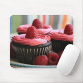 Framboos Cupcakes Muismat (Met muis)