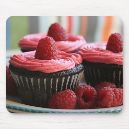 Framboos Cupcakes Muismat (Voorkant)