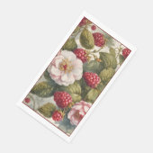 Framboos en Bloem Gast Handdoek Stijl Servetten (Hoek)