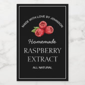 Framboos Extract Etiket (Enkel label)