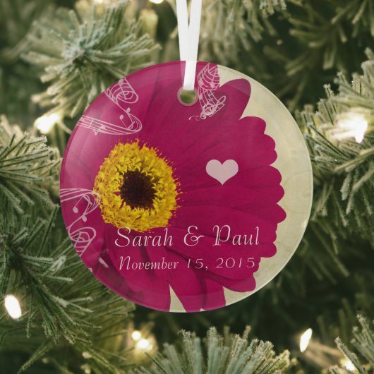 Framboos Gerber Madelief Kerst Ornament (Insitu)