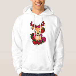 Framboos Hert Kawaii - Mooie Rode Vrucht Esthetiek Hoodie