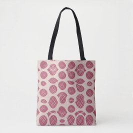 Framboos Minimaal Abstract Tote Bag