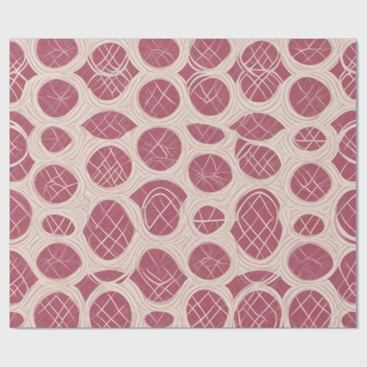 Framboos Minimal Abstract Cadeaupapier (Vlak)
